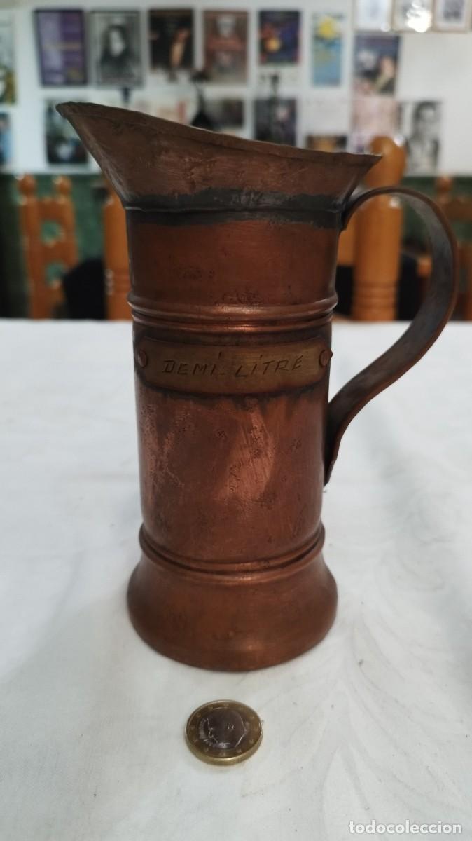 Antig&uuml;edades: Chocolatera de cobre - Foto 1