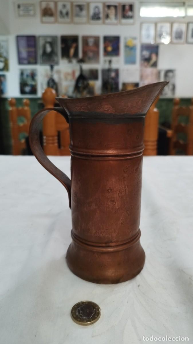 Antig&uuml;edades: Chocolatera de cobre - Foto 3