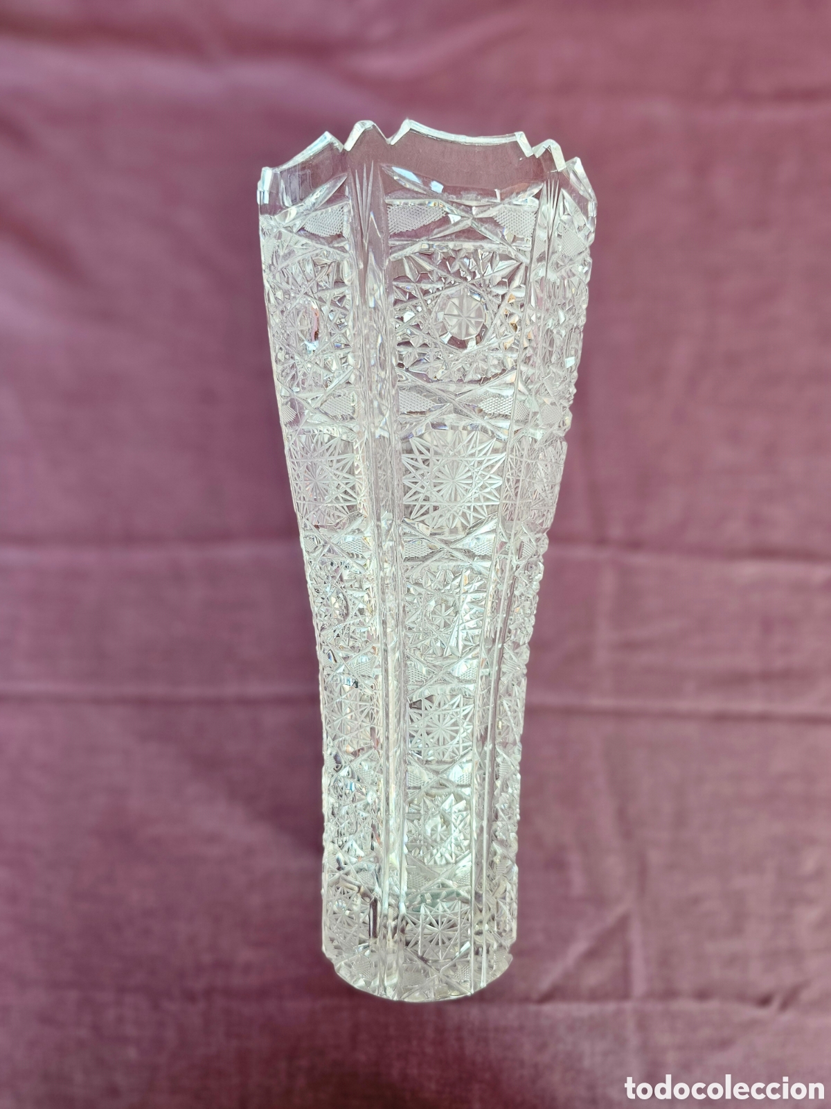 Antig&uuml;edades: Jarr&oacute;n Florero Cristal de Bohemia - Foto 2
