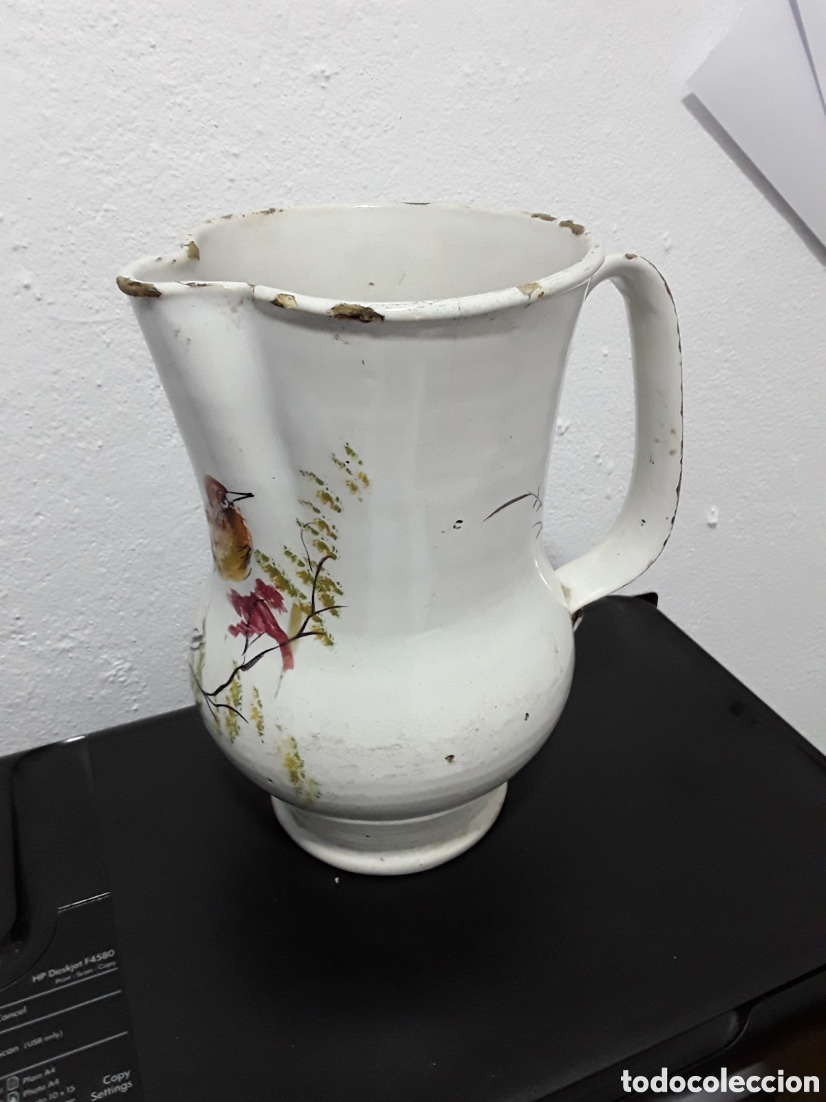 Antig&uuml;edades: Gran jarra de Talavera - Foto 2