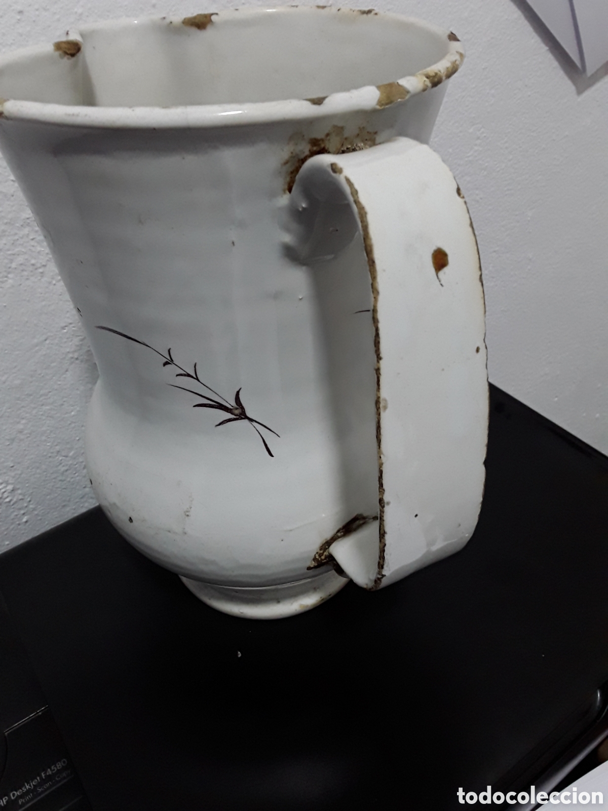 Antig&uuml;edades: Gran jarra de Talavera - Foto 3