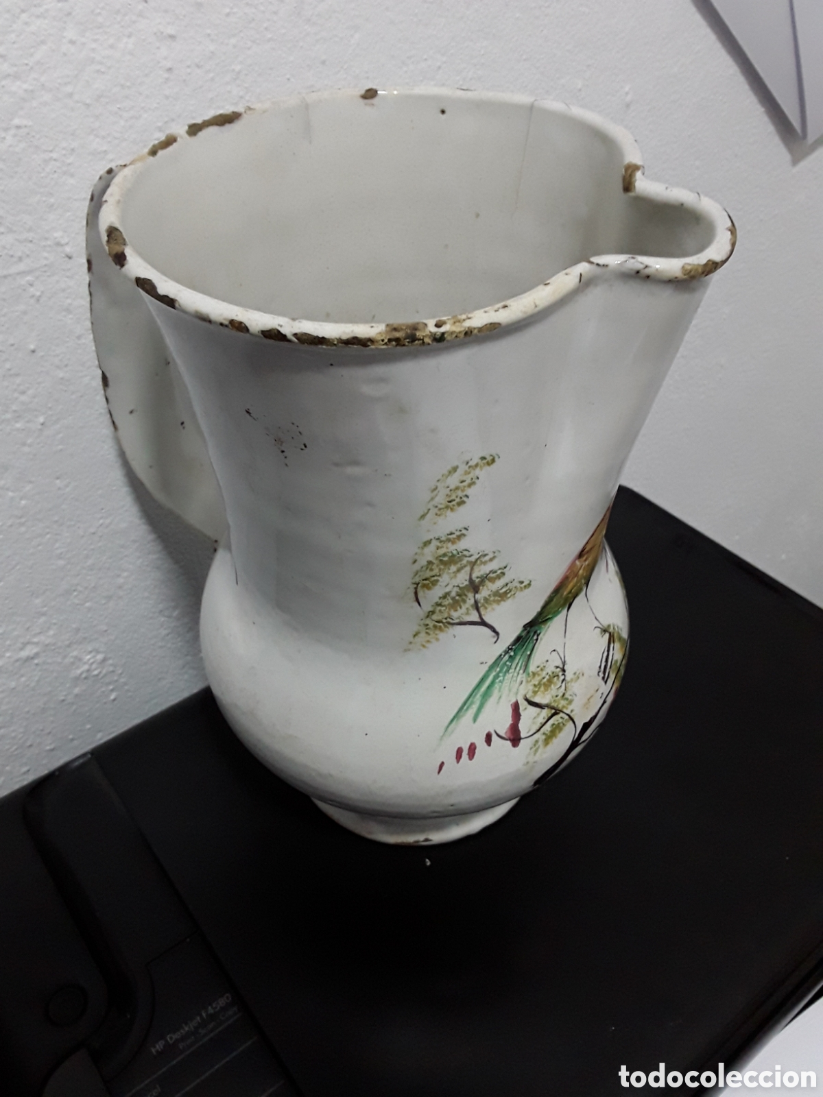 Antig&uuml;edades: Gran jarra de Talavera - Foto 5