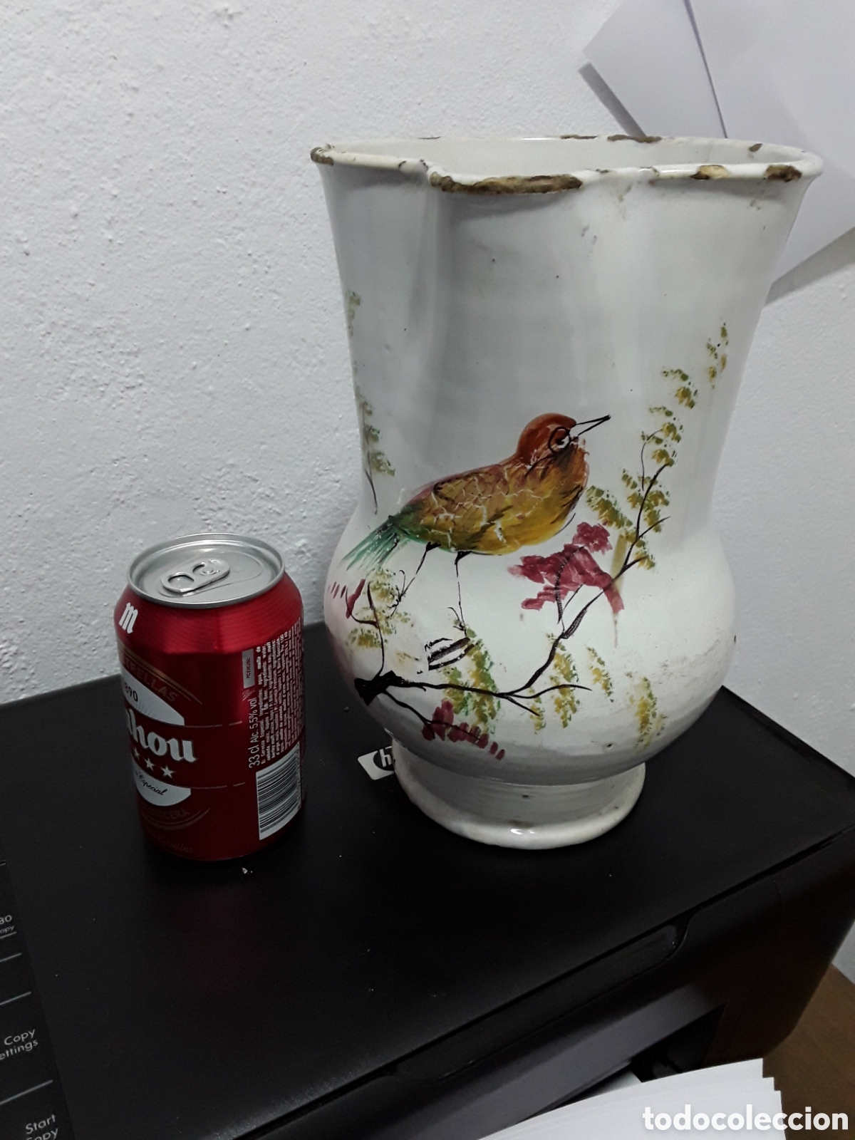 Antig&uuml;edades: Gran jarra de Talavera - Foto 9