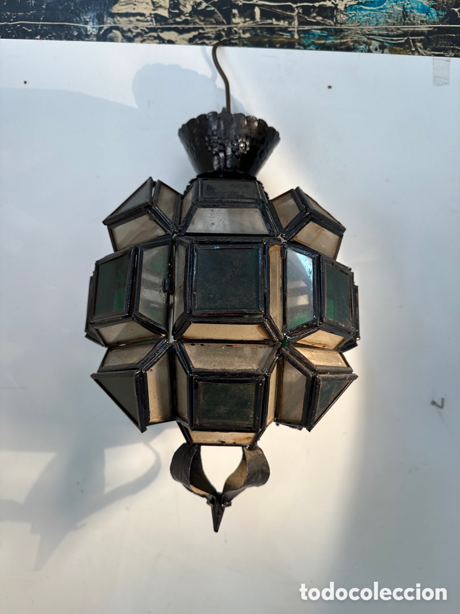 Antig&uuml;edades: ANTIGUO FAROL &Aacute;RABE ESTILO GRANADINO. - Foto 1