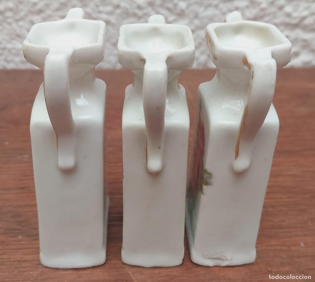 Antig&uuml;edades: 3 JARRONES ANTIGUOS DE PORCELANA - Foto 7
