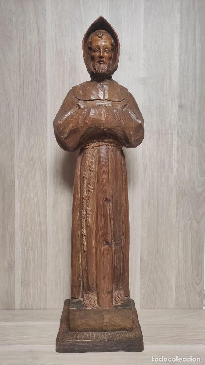 Antig&uuml;edades: Escultura talla en madera SERRA - Foto 2