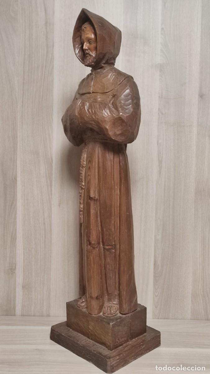 Antig&uuml;edades: Escultura talla en madera SERRA - Foto 3