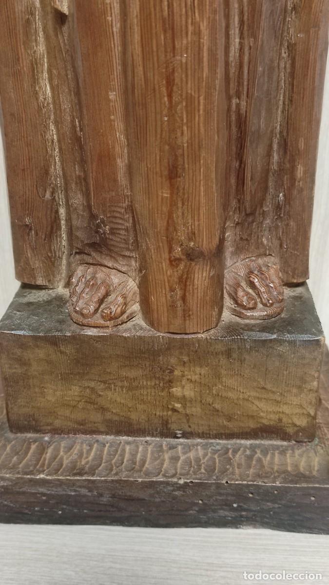 Antig&uuml;edades: Escultura talla en madera SERRA - Foto 6