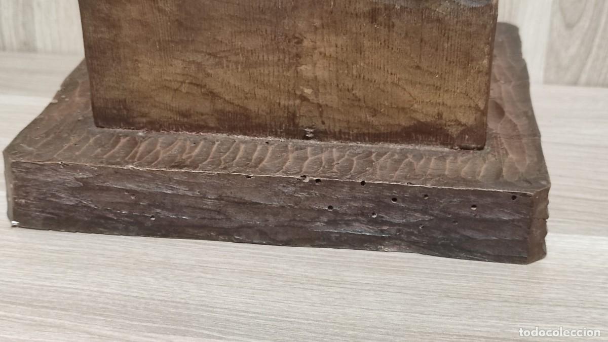 Antig&uuml;edades: Escultura talla en madera SERRA - Foto 7