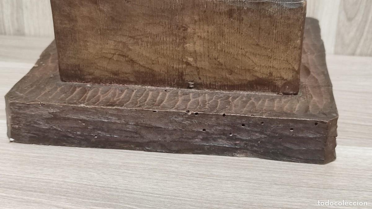 Antig&uuml;edades: Escultura talla en madera SERRA - Foto 11