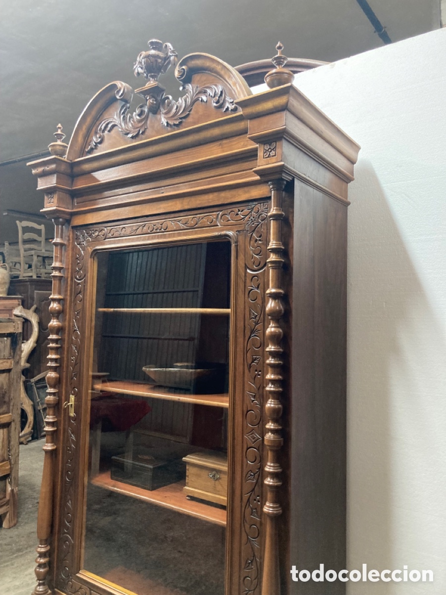Antig&uuml;edades: Antigua vitrina restaurada - Foto 4