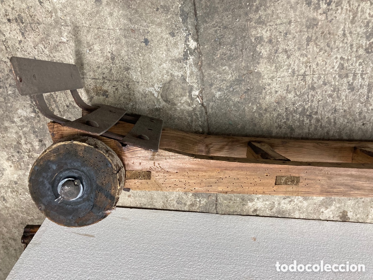 Antig&uuml;edades: Carretilla antigua de madera - Foto 7