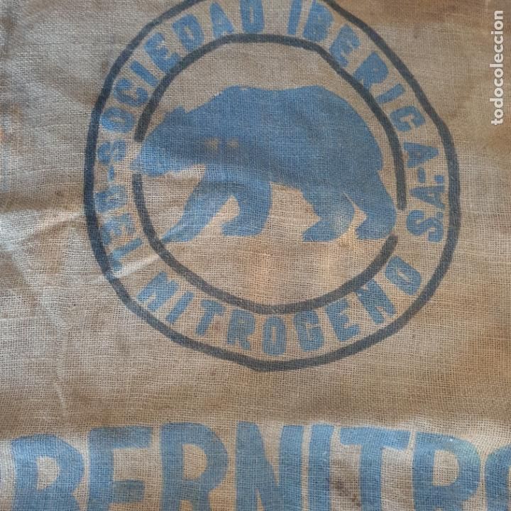 Antig&uuml;edades: ANTIGUO SACO DE YUTE IBERNITRO 20,5% - Foto 2