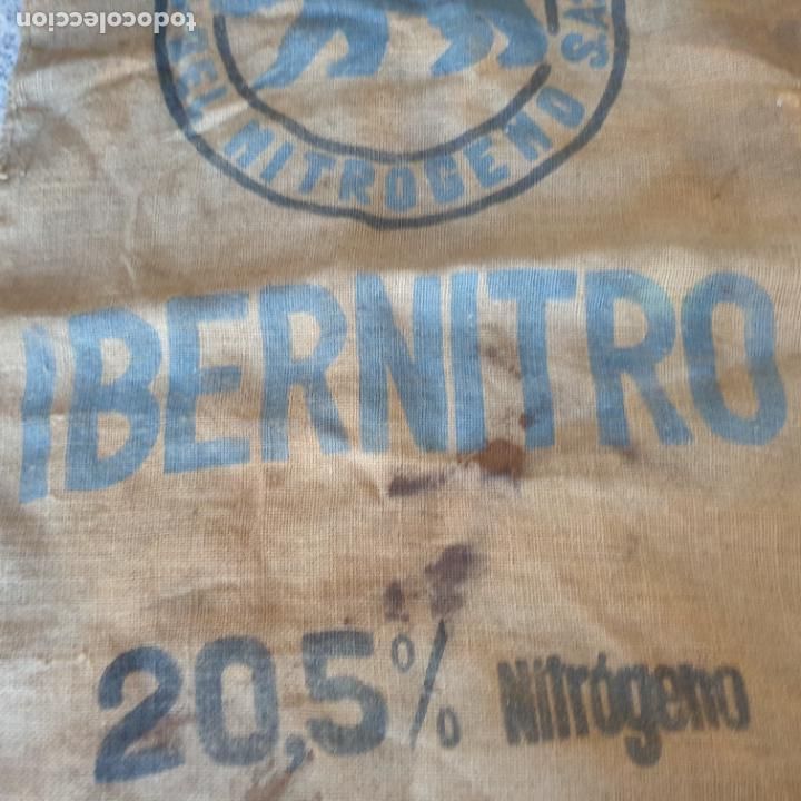 Antig&uuml;edades: ANTIGUO SACO DE YUTE IBERNITRO 20,5% - Foto 3