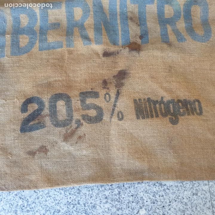 Antig&uuml;edades: ANTIGUO SACO DE YUTE IBERNITRO 20,5% - Foto 4