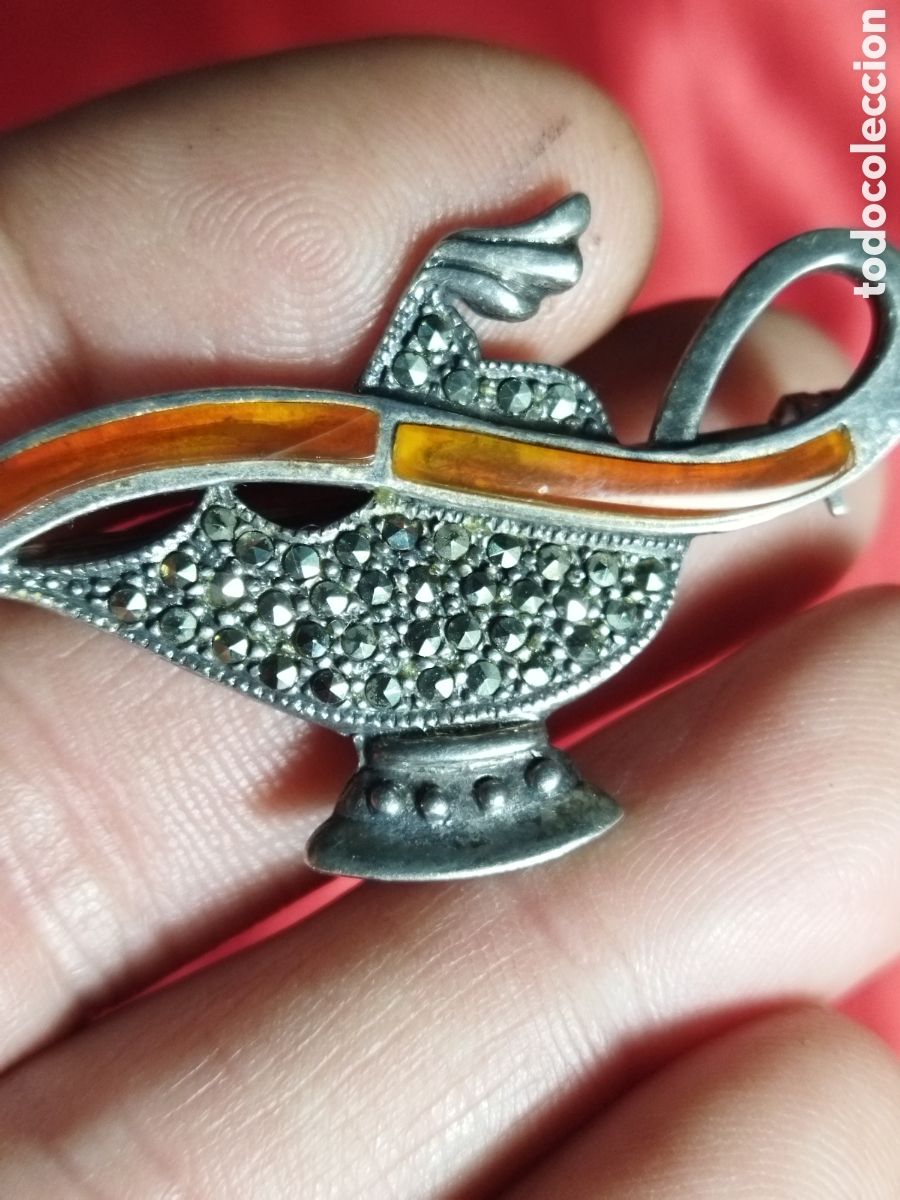 Antig&uuml;edades: broche de plata antiguo - Foto 2
