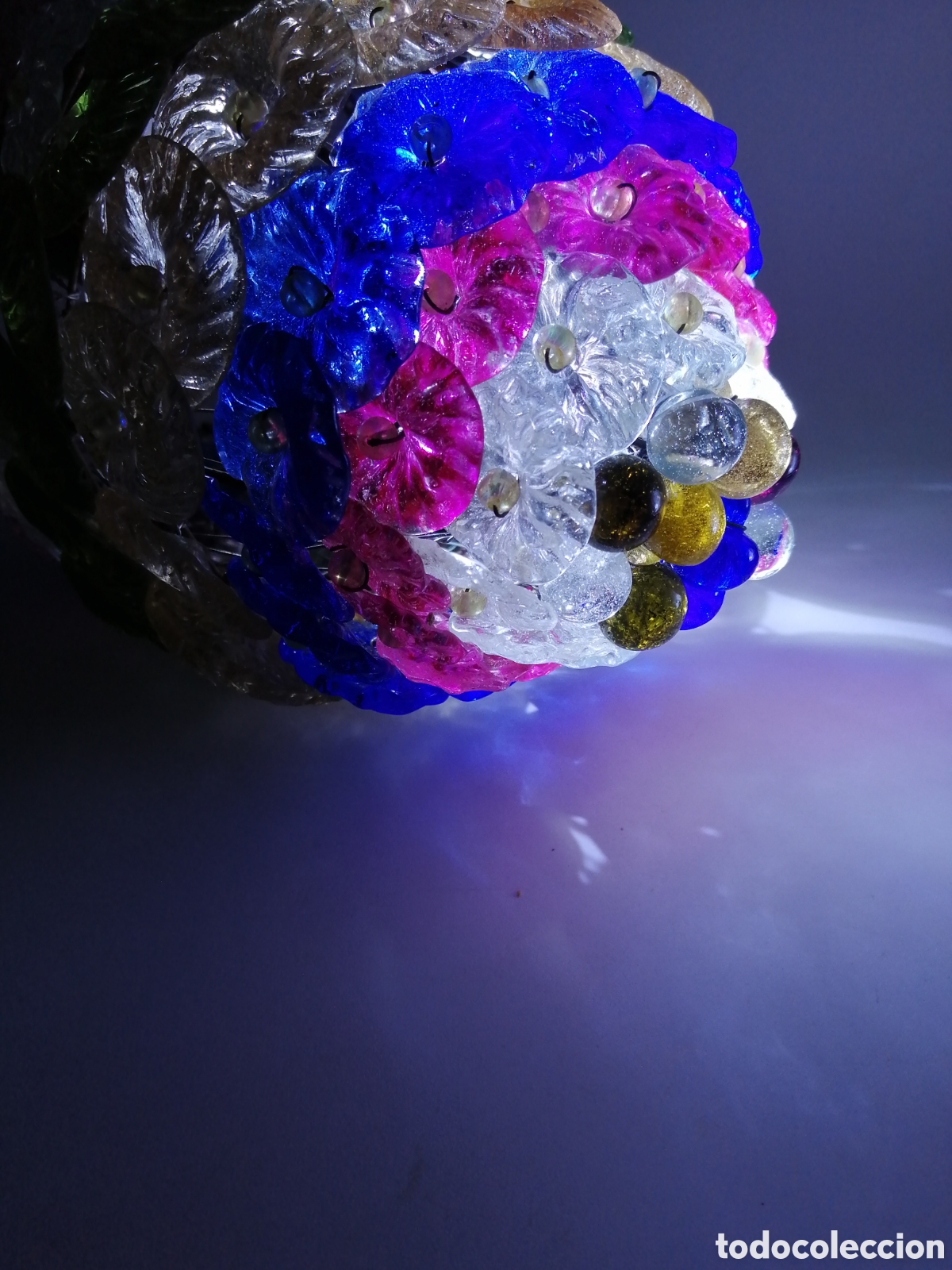 Antig&uuml;edades: Cristal de Murano. Pantalla l&aacute;mpara - Foto 3