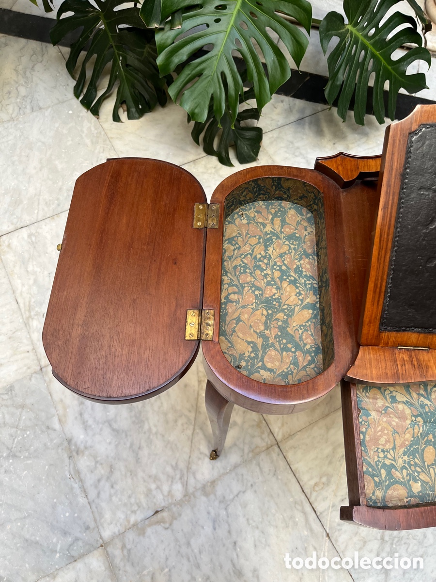 Antig&uuml;edades: Escritorio Luis XIX, marqueteria. - Foto 13