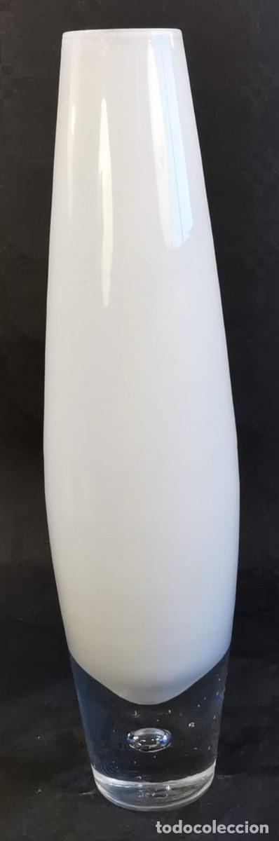 Antiguidades: JARR&Oacute;N CRISTAL CON BURBUJA INTERIOR. DISE&Ntilde;O BO BORGSTR&Ouml;M PARA ASEDA GLASBRUK. SUECIA. C.1960