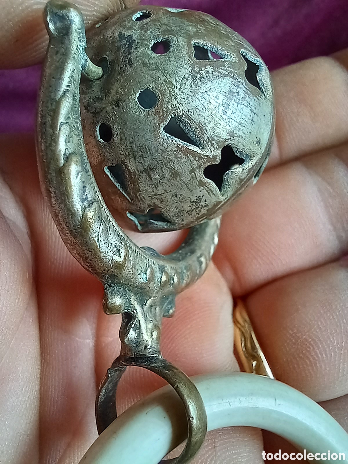 Antig&uuml;edades: ANTIGUO LOTE DE SONAJEROS - Foto 7