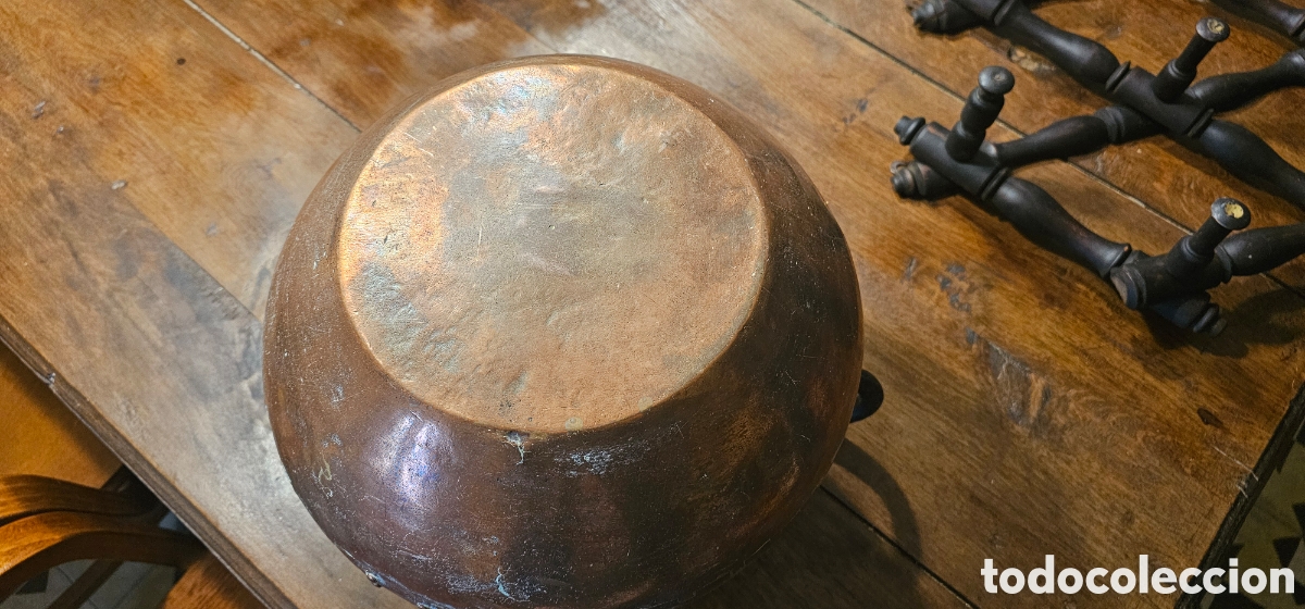 Antig&uuml;edades: POTE DE COBRE Y HIERRO DE FORJA - Foto 6