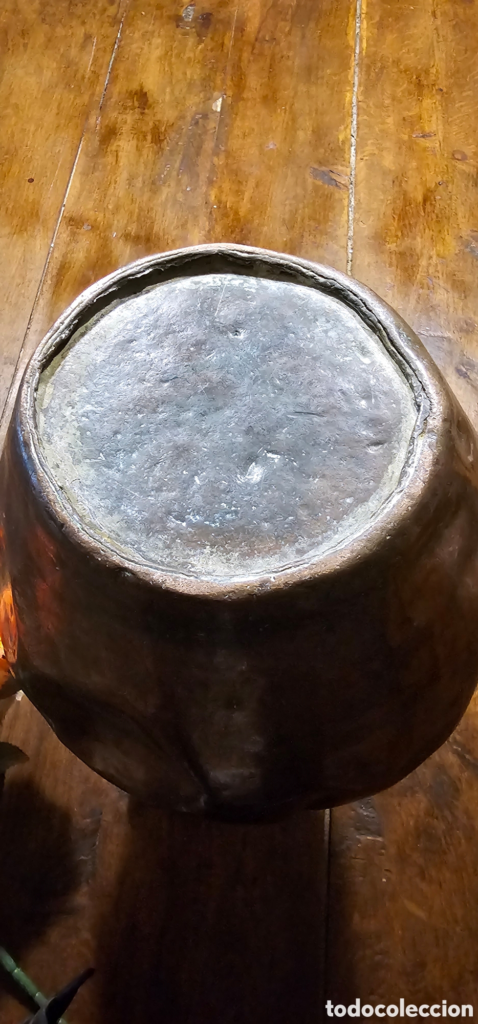 Antig&uuml;edades: JARRA DE COBRE Y HIERRO DE FORJA S.XIX - Foto 4