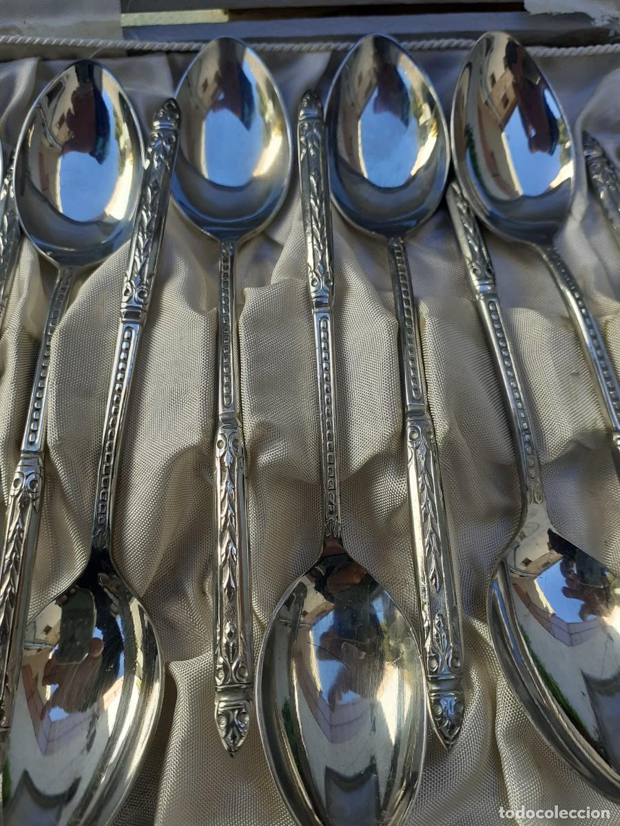 Antig&uuml;edades: Lote de Cucharas Plateadas - Foto 2