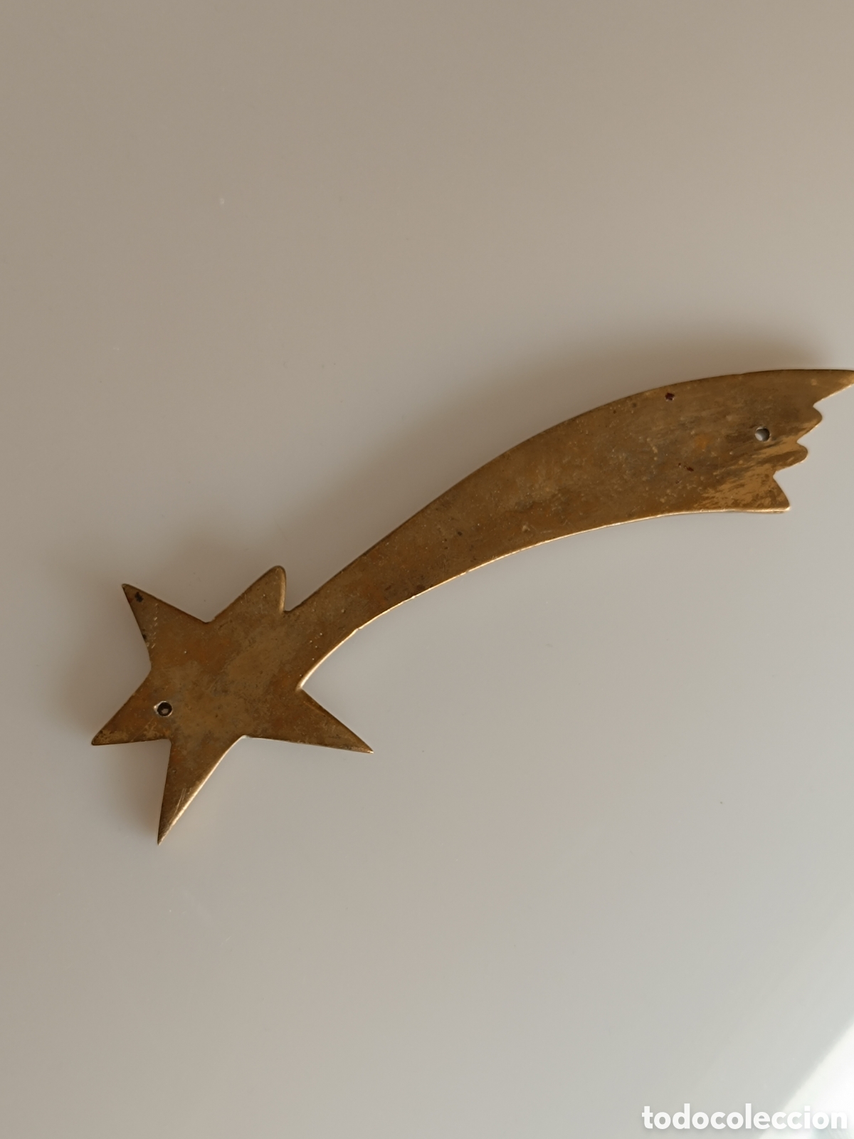 Antig&uuml;edades: Estrella Navidad Sagitario bronce 16cm - Foto 2