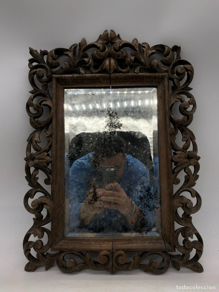 Antig&uuml;edades: espejo barroco tallado a mano - Foto 1