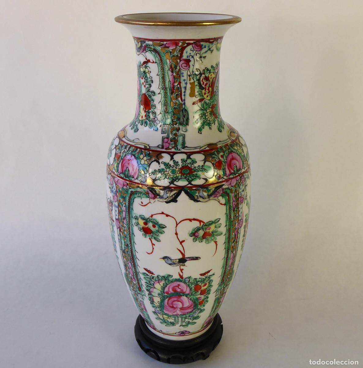 Antig&uuml;edades: JARR&Oacute;N EN PORCELANA DE MACAO 32CM - Foto 2