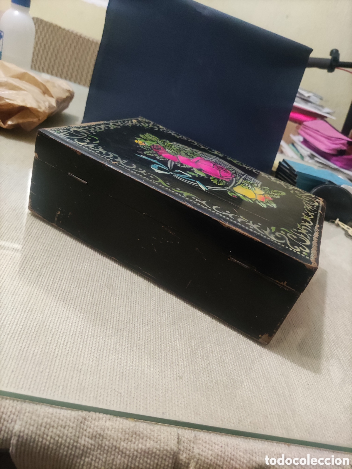 Antig&uuml;edades: Caja - Neceser de Madera. - Foto 5