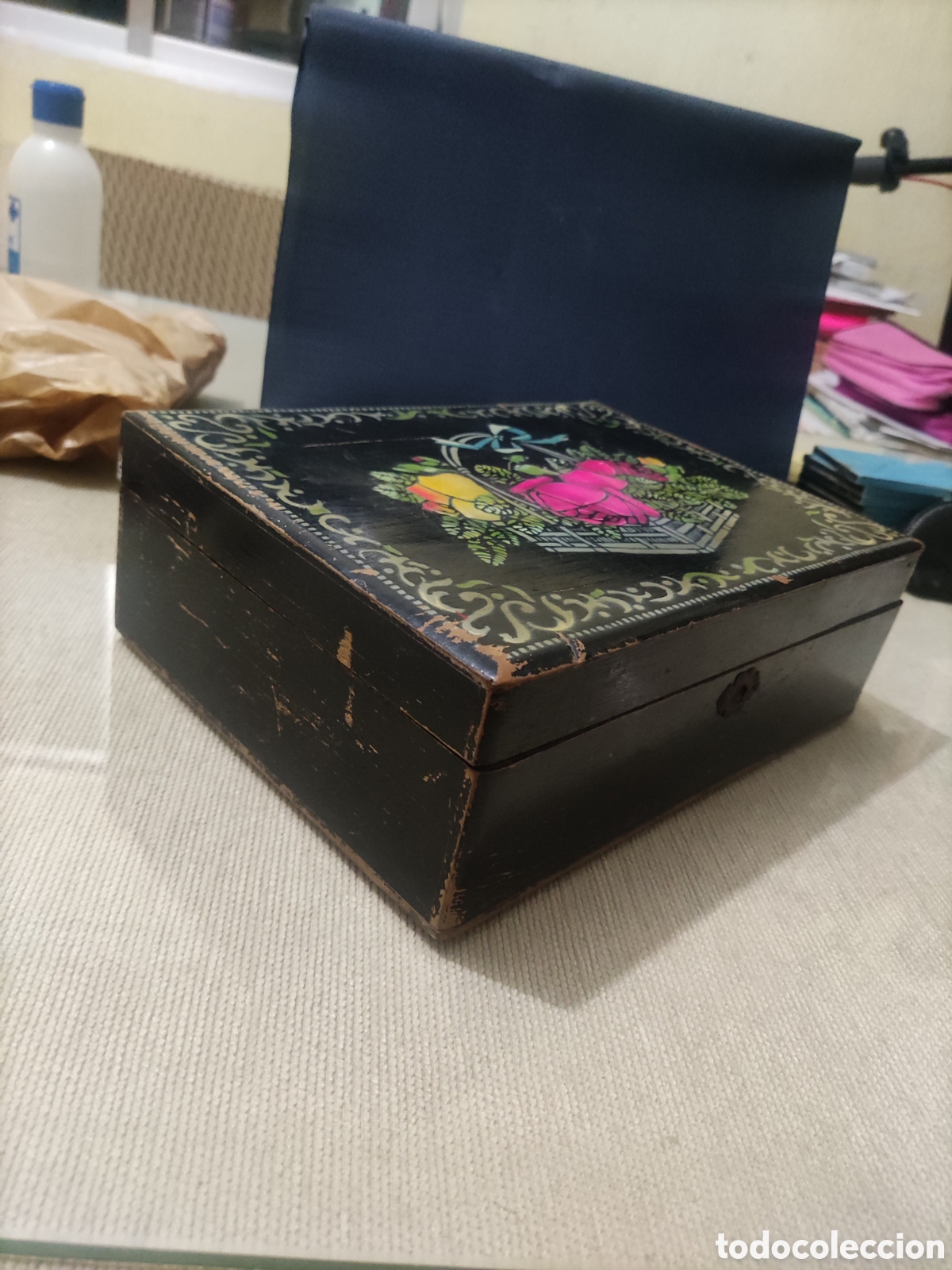 Antig&uuml;edades: Caja - Neceser de Madera. - Foto 7