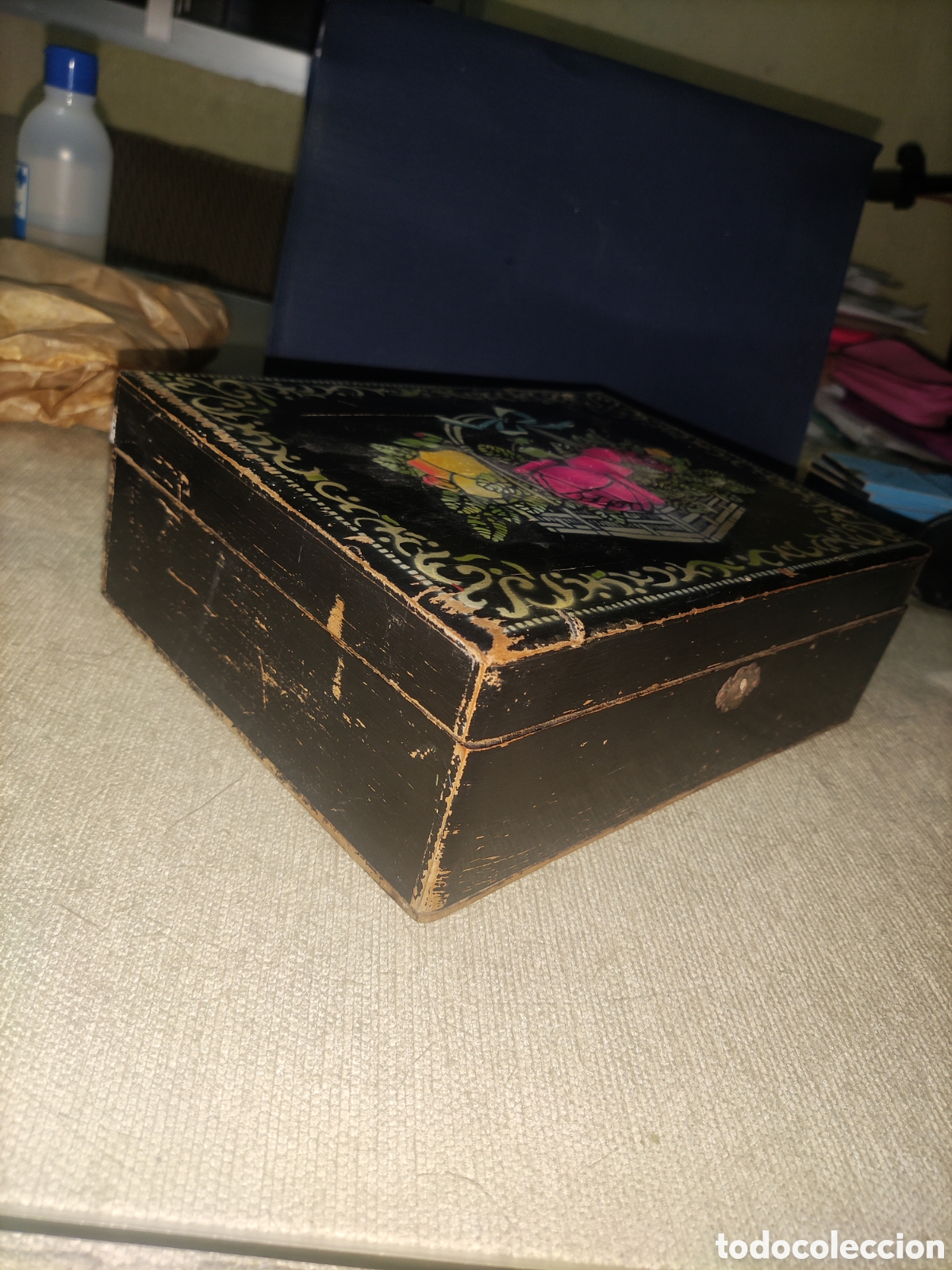 Antig&uuml;edades: Caja - Neceser de Madera. - Foto 8