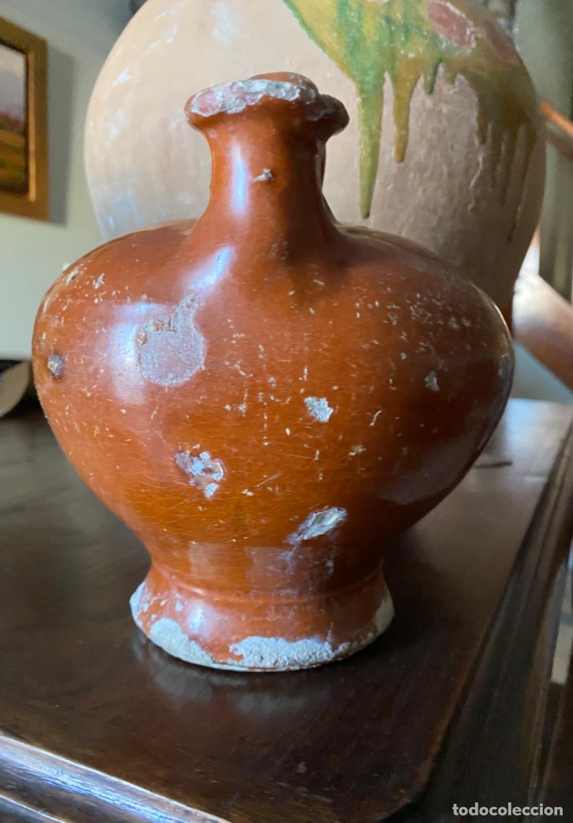 Antig&uuml;edades: BOTIJO VIDRIADO ROJO - Foto 3