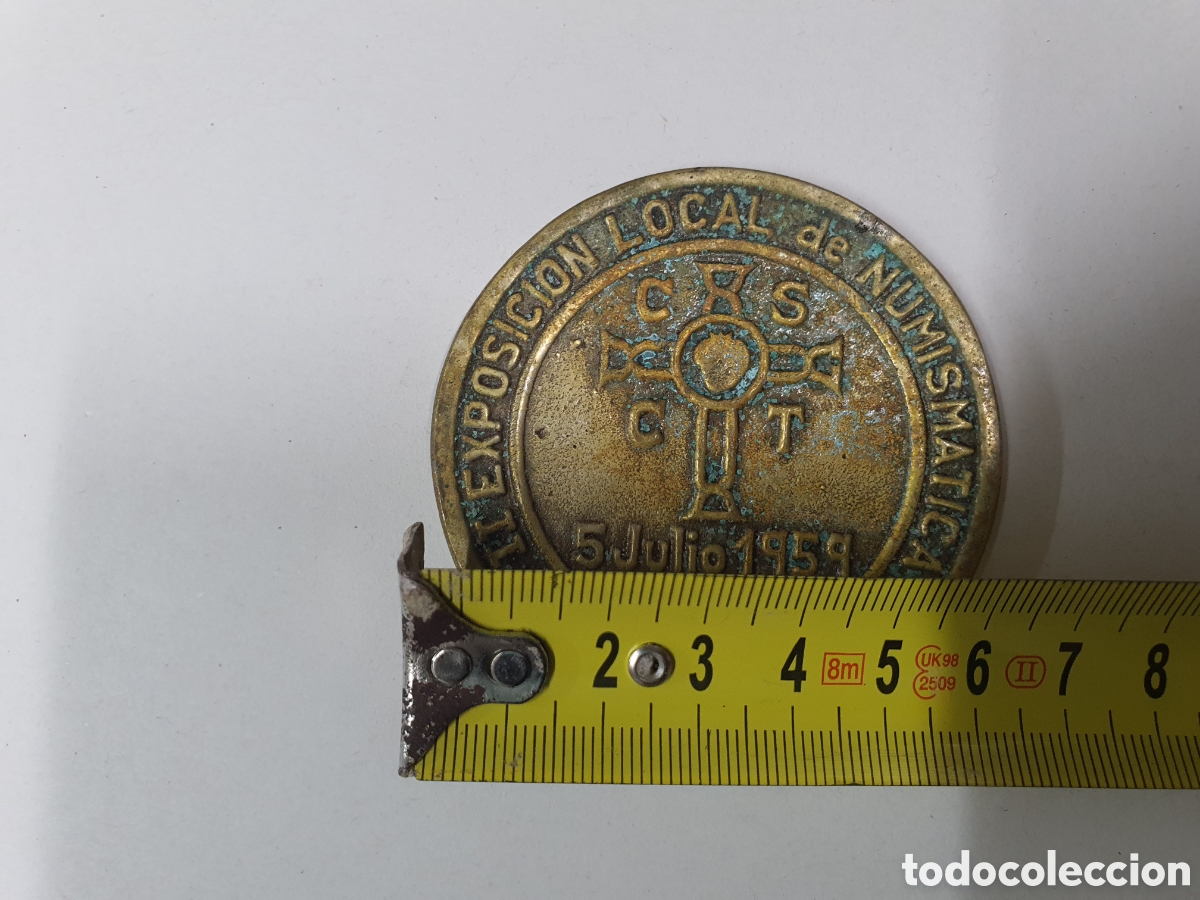 Antig&uuml;edades: Medallon exposicion numismatica tarrasa 1959 - Foto 3