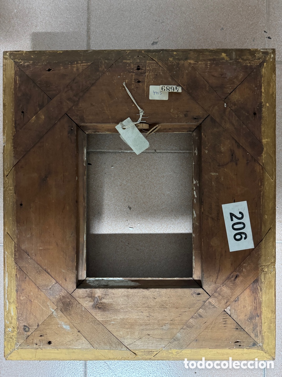 Antig&uuml;edades: Marco dorado del siglo XIX - Foto 6