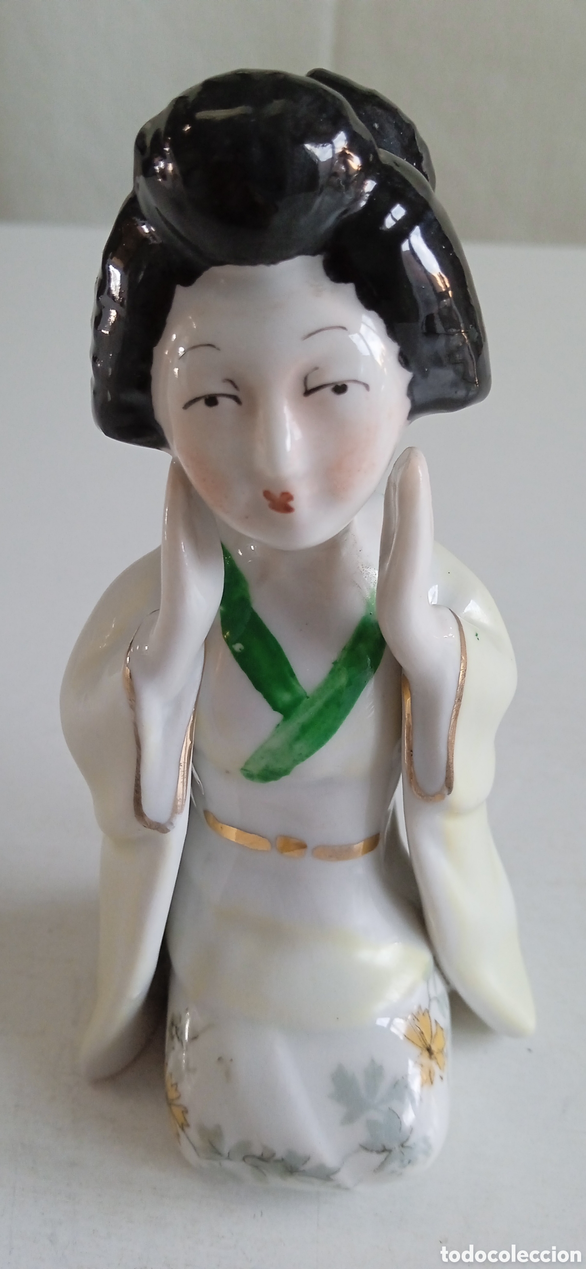 Oggetti Antichi: Figura de geisha japonesa porcelana CH Hispania