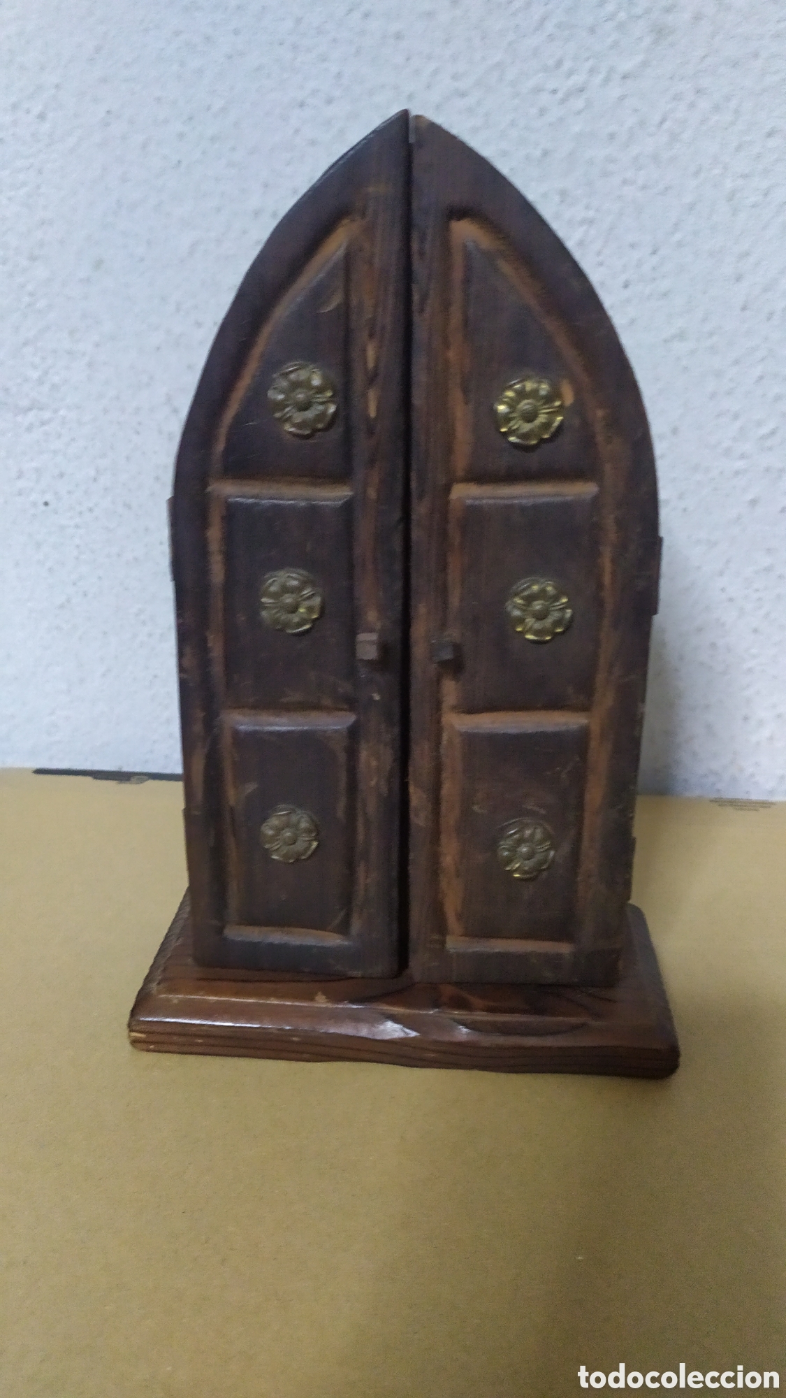 Antig&uuml;edades: ANTIGUA CAPILLA DE MADERA SAGRADO CORAZ&Oacute;N - Foto 9