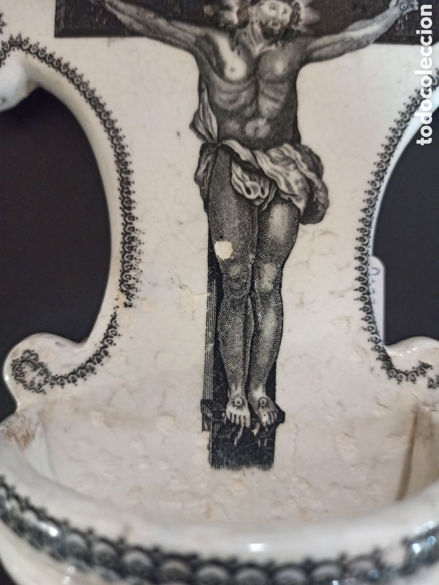 Antig&uuml;edades: Benditera de Sargadelos. Tercera &eacute;poca. - Foto 3