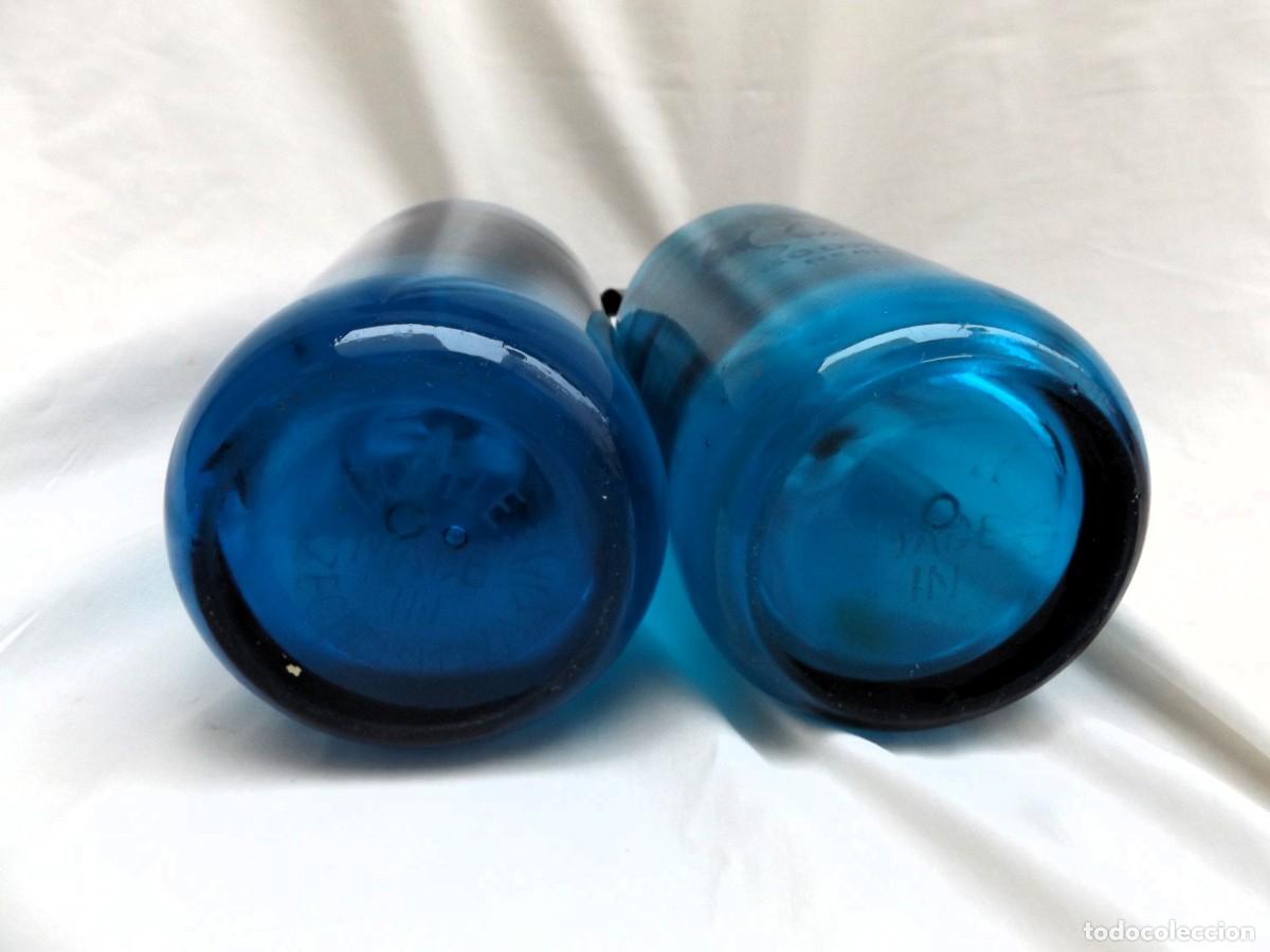 Antig&uuml;edades: dos sifones color azul - Foto 3