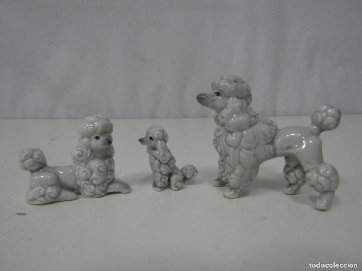Antiguidades: FAMILIA DE CANICHES DE PORCELANA