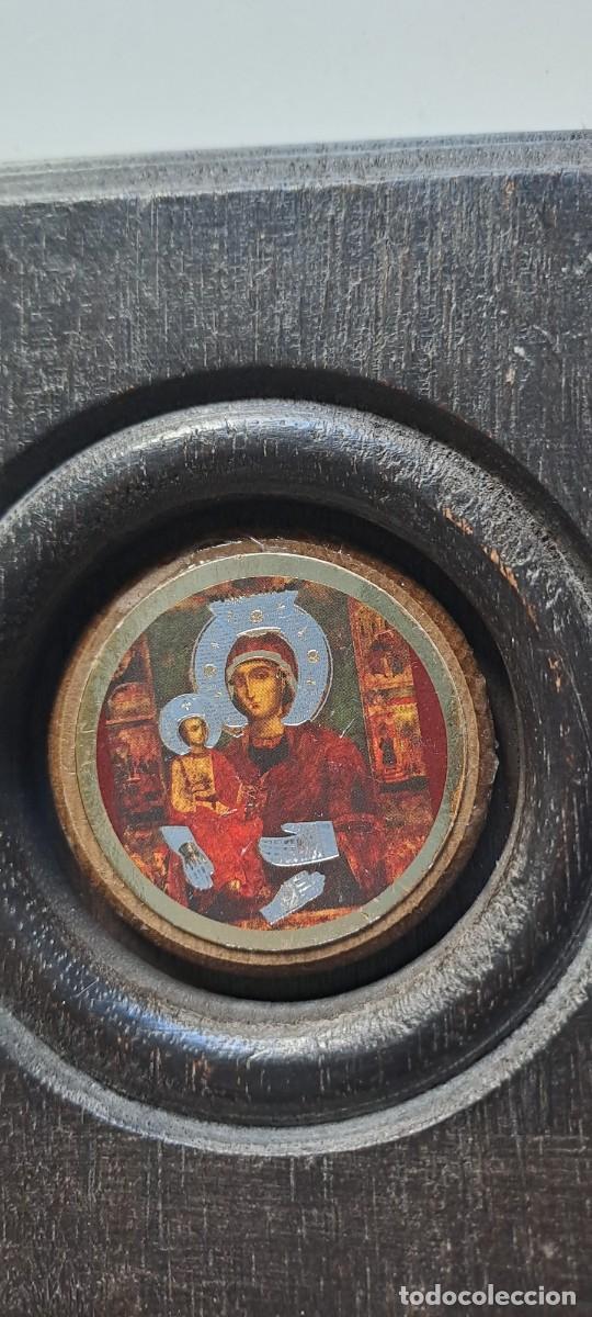 Antig&uuml;edades: Icono, miniatura de Virgen con Ni&ntilde;o - Foto 2