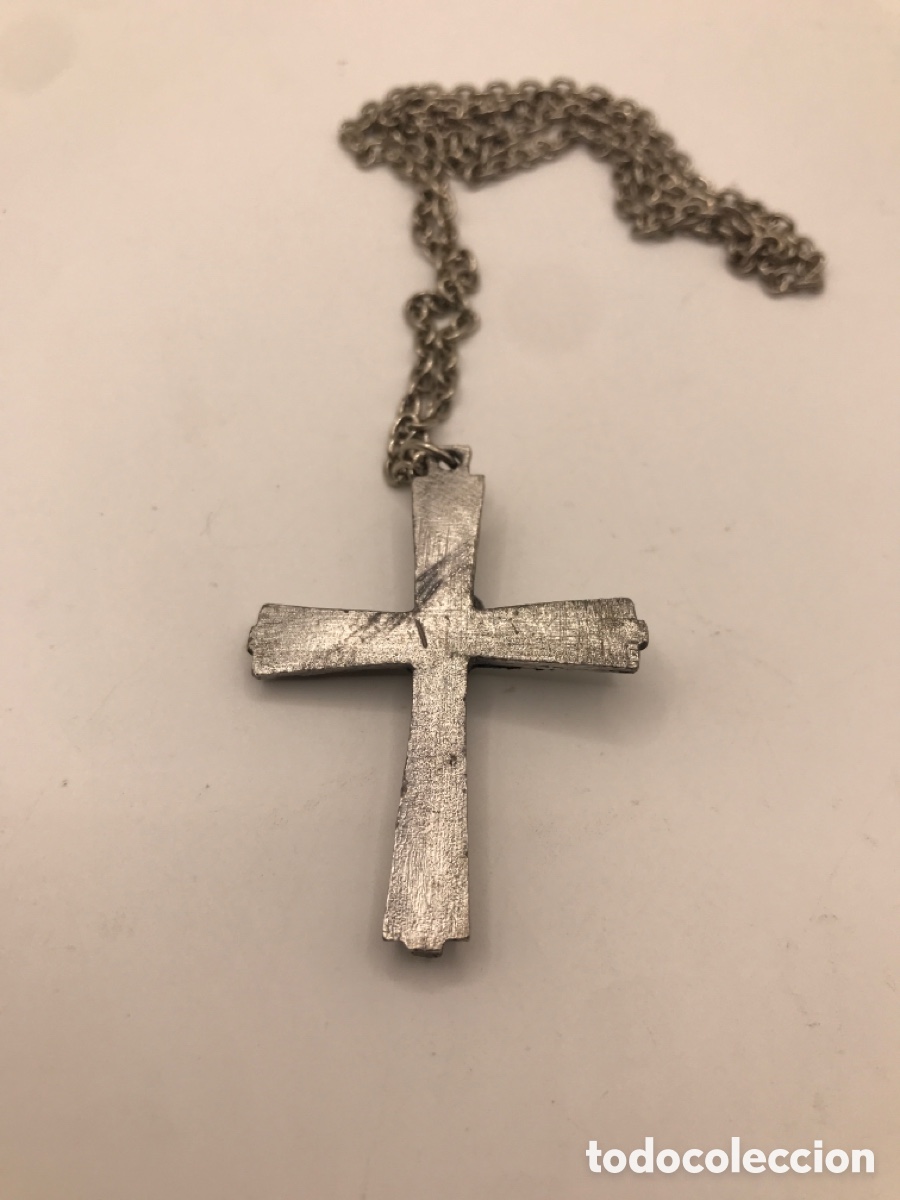 Antig&uuml;edades: ANTIGUO CRUCIFIJO CON CADENA - Foto 2