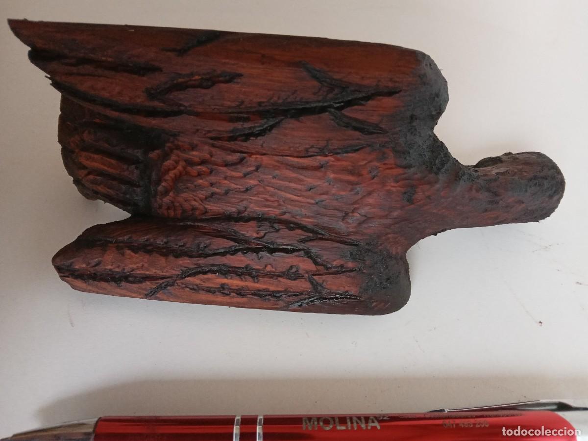 Antig&uuml;edades: Talla en madera, figura de pajaro - Foto 4