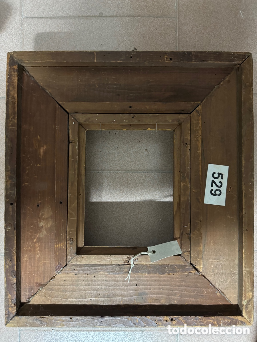 Antig&uuml;edades: Marco dorado del siglo XIX - Foto 6
