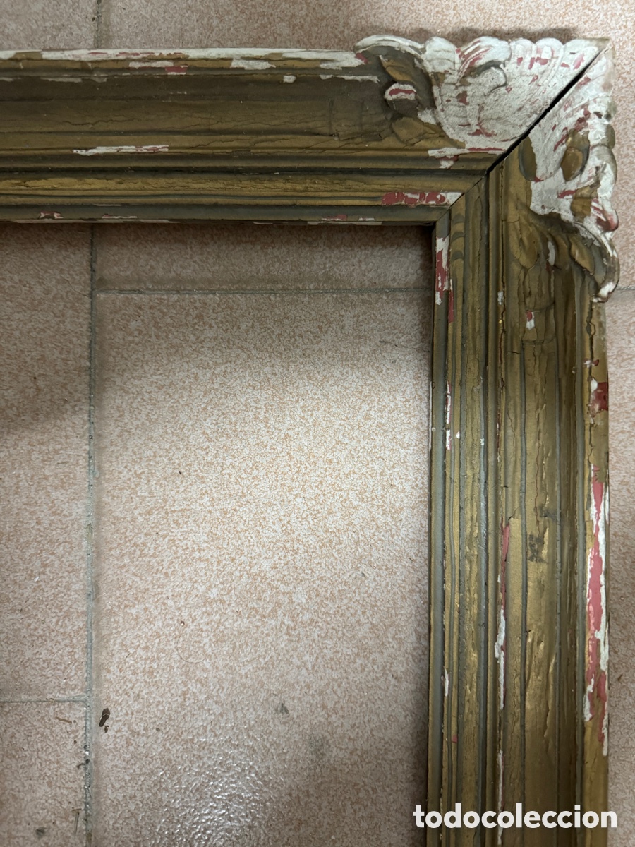 Antig&uuml;edades: Marco dorado del siglo XIX - Foto 2