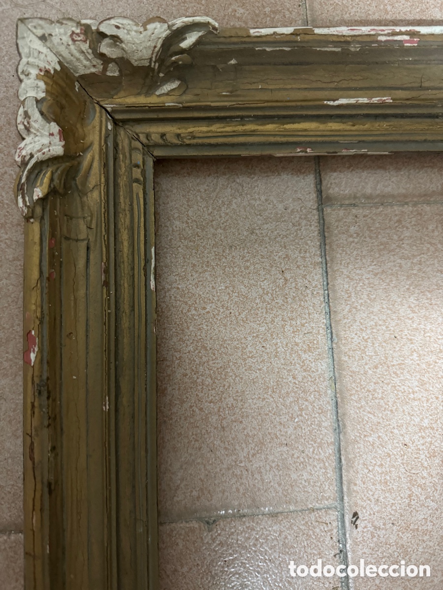 Antig&uuml;edades: Marco dorado del siglo XIX - Foto 3