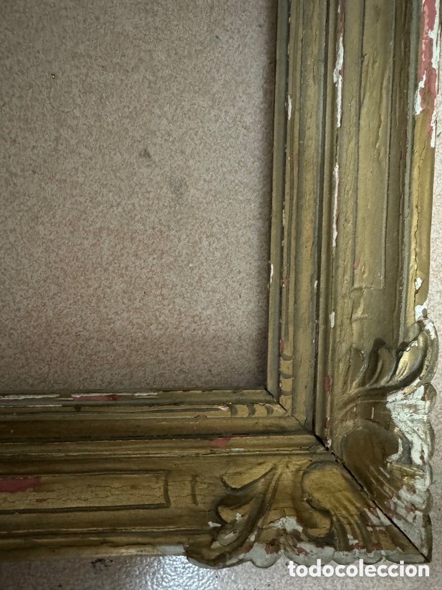 Antig&uuml;edades: Marco dorado del siglo XIX - Foto 5