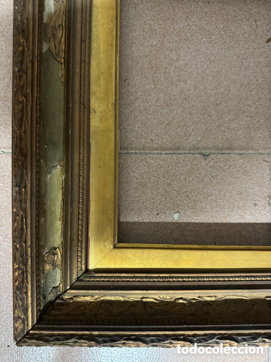 Antig&uuml;edades: Marco dorado del siglo XIX - Foto 4