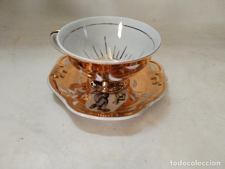 Antig&uuml;edades: taza y plato recuerdo. 1&ordf;comunion - Foto 2
